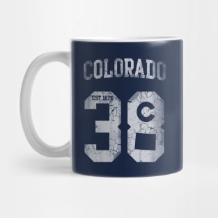 Vintage Colorado 38th State Mug